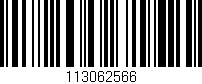 Código de barras (EAN, GTIN, SKU, ISBN): '113062566'