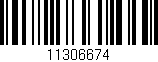 Código de barras (EAN, GTIN, SKU, ISBN): '11306674'