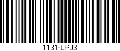 Código de barras (EAN, GTIN, SKU, ISBN): '1131-LP03'
