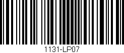 Código de barras (EAN, GTIN, SKU, ISBN): '1131-LP07'