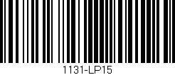 Código de barras (EAN, GTIN, SKU, ISBN): '1131-LP15'