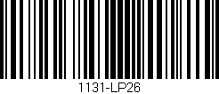 Código de barras (EAN, GTIN, SKU, ISBN): '1131-LP26'
