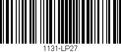 Código de barras (EAN, GTIN, SKU, ISBN): '1131-LP27'