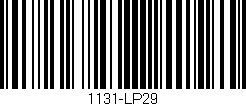 Código de barras (EAN, GTIN, SKU, ISBN): '1131-LP29'