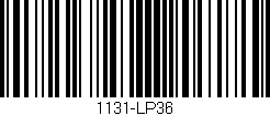 Código de barras (EAN, GTIN, SKU, ISBN): '1131-LP36'