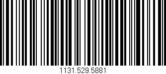 Código de barras (EAN, GTIN, SKU, ISBN): '1131.529.5881'