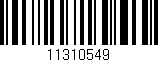 Código de barras (EAN, GTIN, SKU, ISBN): '11310549'