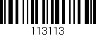 Código de barras (EAN, GTIN, SKU, ISBN): '113113'