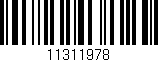Código de barras (EAN, GTIN, SKU, ISBN): '11311978'