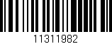 Código de barras (EAN, GTIN, SKU, ISBN): '11311982'