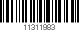 Código de barras (EAN, GTIN, SKU, ISBN): '11311983'