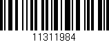 Código de barras (EAN, GTIN, SKU, ISBN): '11311984'