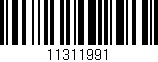 Código de barras (EAN, GTIN, SKU, ISBN): '11311991'