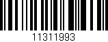 Código de barras (EAN, GTIN, SKU, ISBN): '11311993'