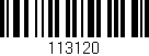 Código de barras (EAN, GTIN, SKU, ISBN): '113120'