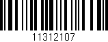 Código de barras (EAN, GTIN, SKU, ISBN): '11312107'