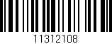 Código de barras (EAN, GTIN, SKU, ISBN): '11312108'