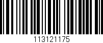 Código de barras (EAN, GTIN, SKU, ISBN): '113121175'