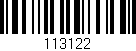 Código de barras (EAN, GTIN, SKU, ISBN): '113122'