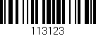 Código de barras (EAN, GTIN, SKU, ISBN): '113123'