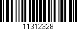 Código de barras (EAN, GTIN, SKU, ISBN): '11312328'