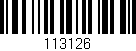 Código de barras (EAN, GTIN, SKU, ISBN): '113126'