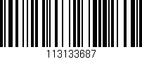Código de barras (EAN, GTIN, SKU, ISBN): '113133687'