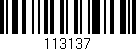 Código de barras (EAN, GTIN, SKU, ISBN): '113137'