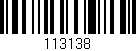 Código de barras (EAN, GTIN, SKU, ISBN): '113138'