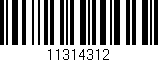 Código de barras (EAN, GTIN, SKU, ISBN): '11314312'