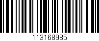 Código de barras (EAN, GTIN, SKU, ISBN): '113168985'