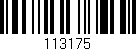 Código de barras (EAN, GTIN, SKU, ISBN): '113175'