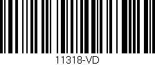 Código de barras (EAN, GTIN, SKU, ISBN): '11318-VD'