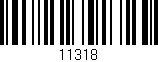 Código de barras (EAN, GTIN, SKU, ISBN): '11318'