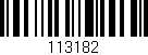 Código de barras (EAN, GTIN, SKU, ISBN): '113182'