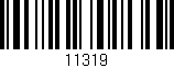 Código de barras (EAN, GTIN, SKU, ISBN): '11319'