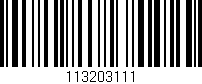 Código de barras (EAN, GTIN, SKU, ISBN): '113203111'