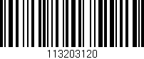 Código de barras (EAN, GTIN, SKU, ISBN): '113203120'