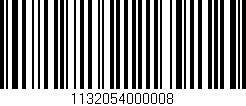 Código de barras (EAN, GTIN, SKU, ISBN): '1132054000008'