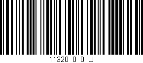 Código de barras (EAN, GTIN, SKU, ISBN): '11320_0_0_U'