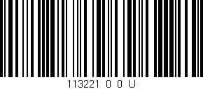 Código de barras (EAN, GTIN, SKU, ISBN): '113221_0_0_U'