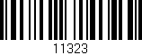 Código de barras (EAN, GTIN, SKU, ISBN): '11323'