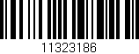 Código de barras (EAN, GTIN, SKU, ISBN): '11323186'