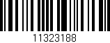 Código de barras (EAN, GTIN, SKU, ISBN): '11323188'