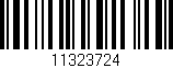Código de barras (EAN, GTIN, SKU, ISBN): '11323724'