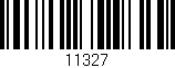 Código de barras (EAN, GTIN, SKU, ISBN): '11327'