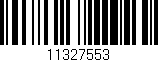 Código de barras (EAN, GTIN, SKU, ISBN): '11327553'