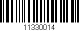 Código de barras (EAN, GTIN, SKU, ISBN): '11330014'
