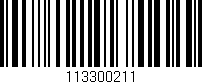 Código de barras (EAN, GTIN, SKU, ISBN): '113300211'