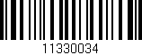 Código de barras (EAN, GTIN, SKU, ISBN): '11330034'
